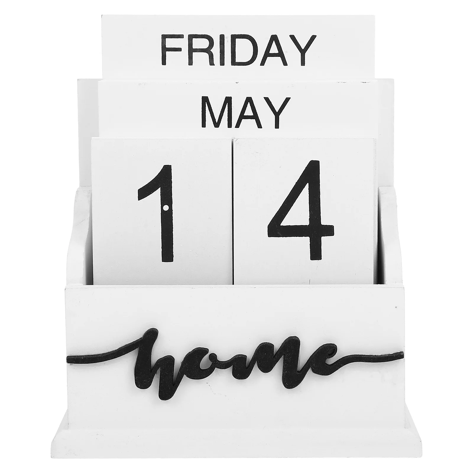 

Creative Calendar Wooden Block Month Date Display Creative Desktop Calendar
