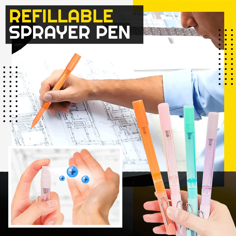 

0.5mm Portable Sprayer Pen With 10ml Refillable Empty Containers Stationery Of Pen For Students