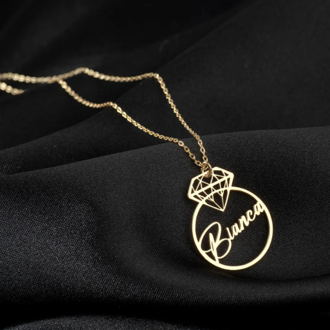 Ожерелье с именем на заказ женские любимые ювелирные изделия из нержавеющей