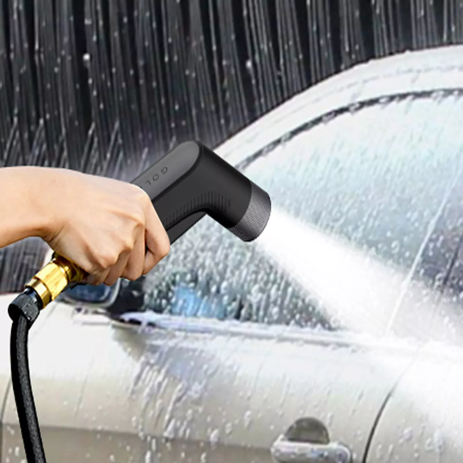 

NEW2023 Automatic Water Guns 3 Times Telescopic Water Pipe Pressurized FoamWash Guns For Auto Home Garden Wash Guns For Auto Hom