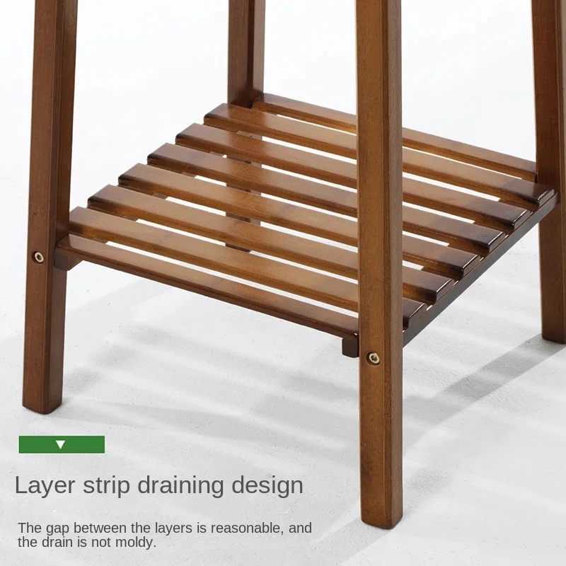 Высокая бамбуковая подставка для растений 77/97/117 см стеллаж цветочного горшка