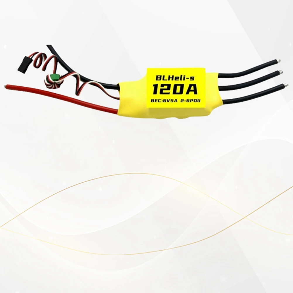 BLHeli 120A Бесщеточный ESC 6V 5A BEC 2-6S для RC FPV Многороторный дрон с фиксированным крылом