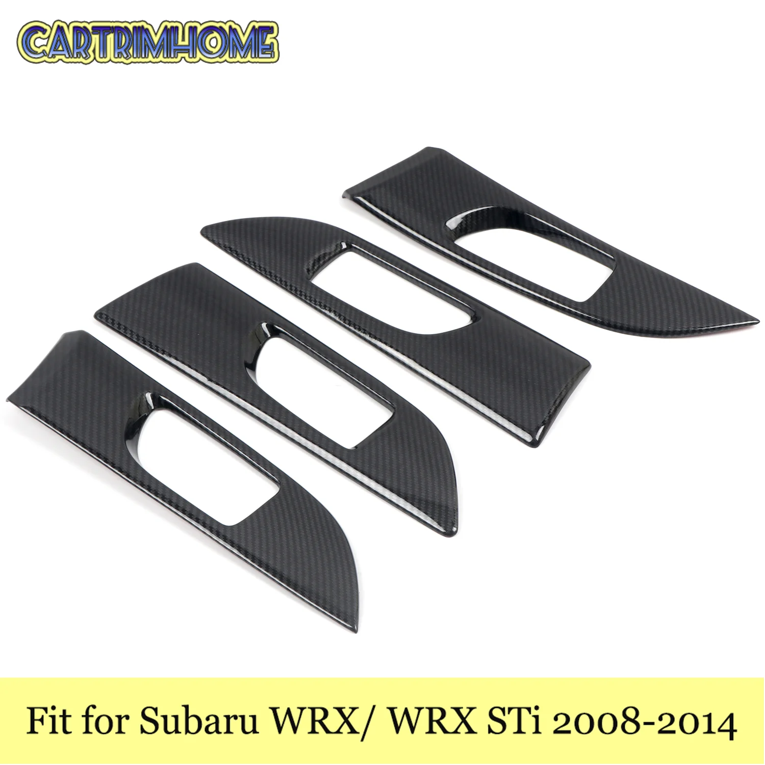 

Автомобильные товары, подходят для Subaru WRX/WRX STi 2008-2014, аксессуары, защитная крышка для дверной ручки, крышка, отделка, 4 шт., внутренние детали