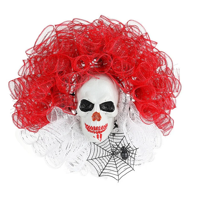 

Венки на Хэллоуин, маски клоуна, декоративные дверные подвески, призрак, фестиваль, настенное лицо