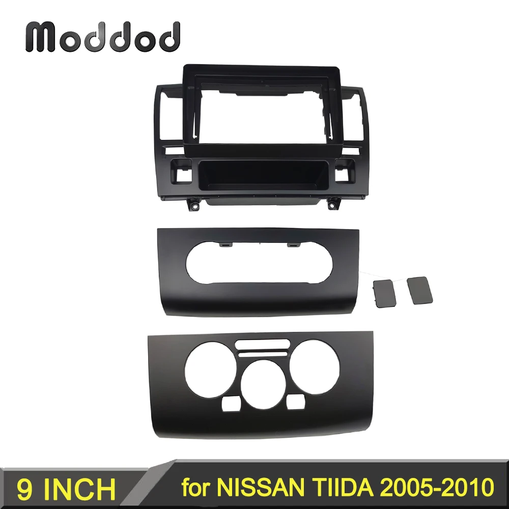 

9 INCH Stereo Fascia Fit For NISSAN TIIDA 2005-2010 Car Radio Refitting Installation Frame Dash Surround Kit DVD Audio Cover