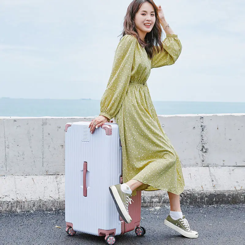 

Aluminum Large Capacity Travel Spinner Luggage Men Fashion Trolley Frame Rolling Suitcase Woman Suitcase S14600-S14615 Morliron