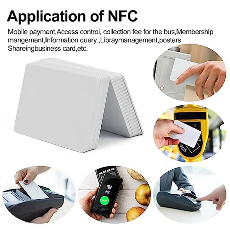 50 шт. NFC-карты пустые 215 карт NFC тегов перезаписываемые карты память 504 байта для