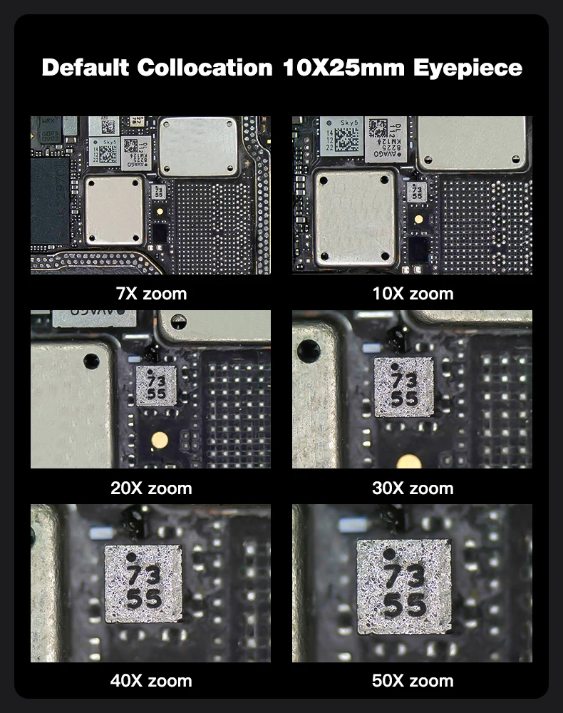 Механический стереомикроскоп D75T-B11 7-50X
