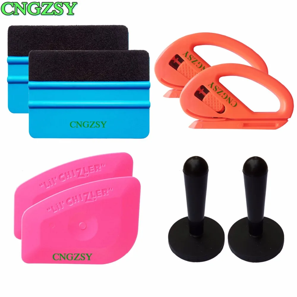

Auto Vinyl Film Tinting Scraper Mini Pink Squeegee Vinyl Cutter Magnet Holders Sign Vinyl Crafts Car Window Tint Tools Kit K48