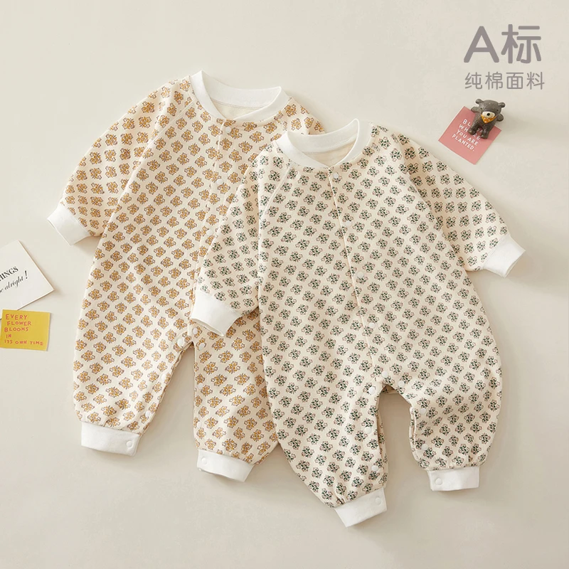 Baby Spring Clothes Newborn Clothes Men's And Women's Baby One-piece Clothes One Hundred Days Full Moon Go Out Foreign Style Pur