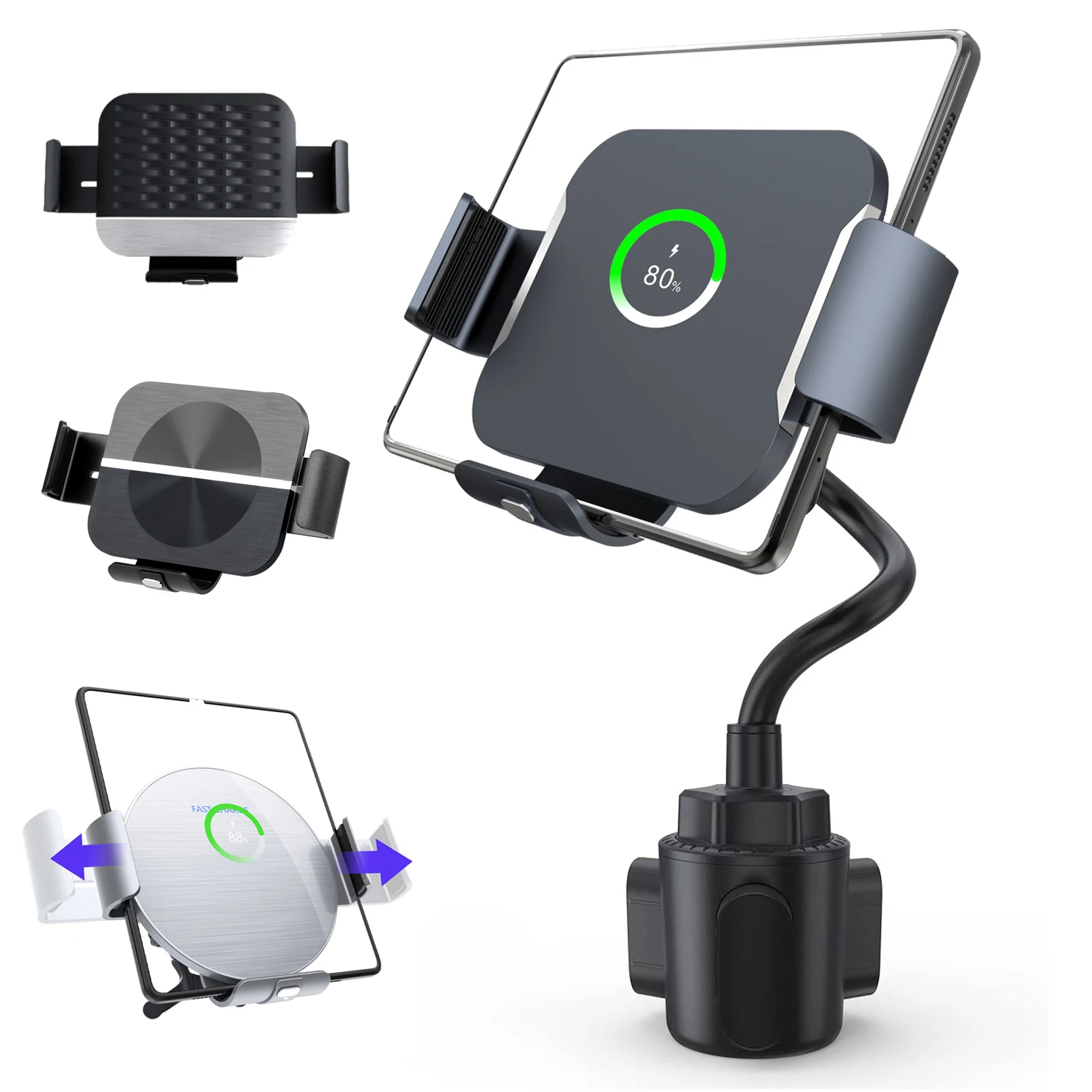 Беспроводное Автомобильное зарядное устройство QI двойные катушки Быстрая зарядка автоматический зажим держатель для Стакана Для Galaxy Z Fold 5 4 3 VIVO X Fold 2 XIAOMI HUAWEI Pixel Fold 7 6 Pro Беспроводное Автомобильное зарядное устройство QI двойные катушки Быстрая зарядка автоматический зажим держатель для Стакана Для Galaxy Z Fold 5 4 3 VIVO X Fold 2 XIAOMI HUAWEI Pixel Fold 7 6 Pro