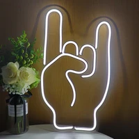 wholesale 521 gesture led neon wedding birthday party dimmable atmosphere decor lights valentines day gifts kids night lamps
