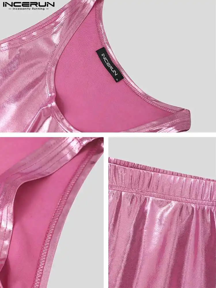 Stylish Well Fitting New Men's Suit 2 Pieces INCERUN 2022 Casual Male Sleeveless Vests Shorts Soft Loose Comfortable Sets S-5XL