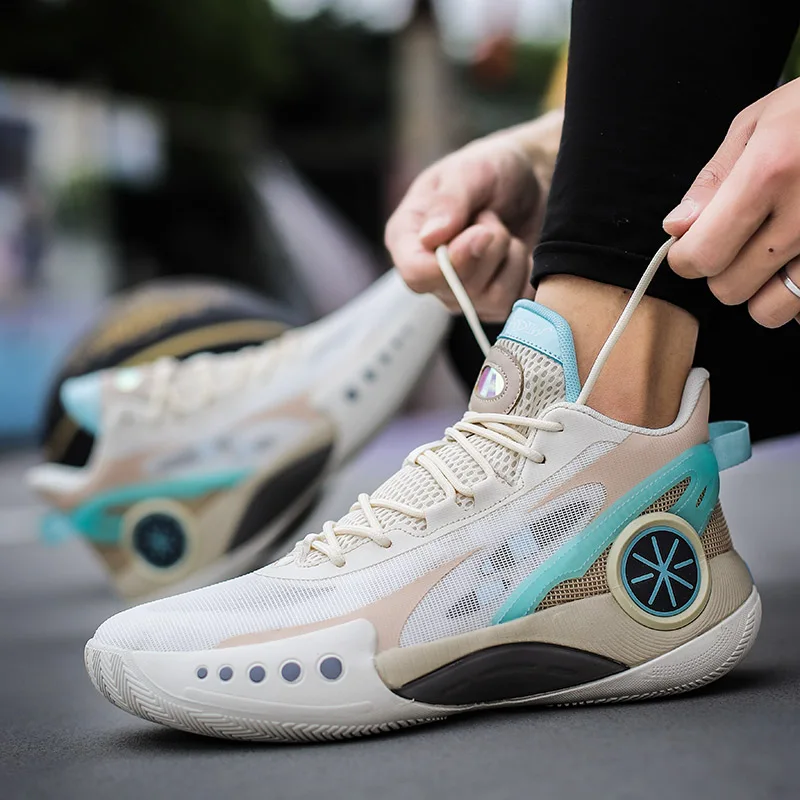 

High Top Men Trainers Authentic Basketball Shoes Classic Retro Comfortable Outdoor Sneakers Women Gym Fitness Footwear