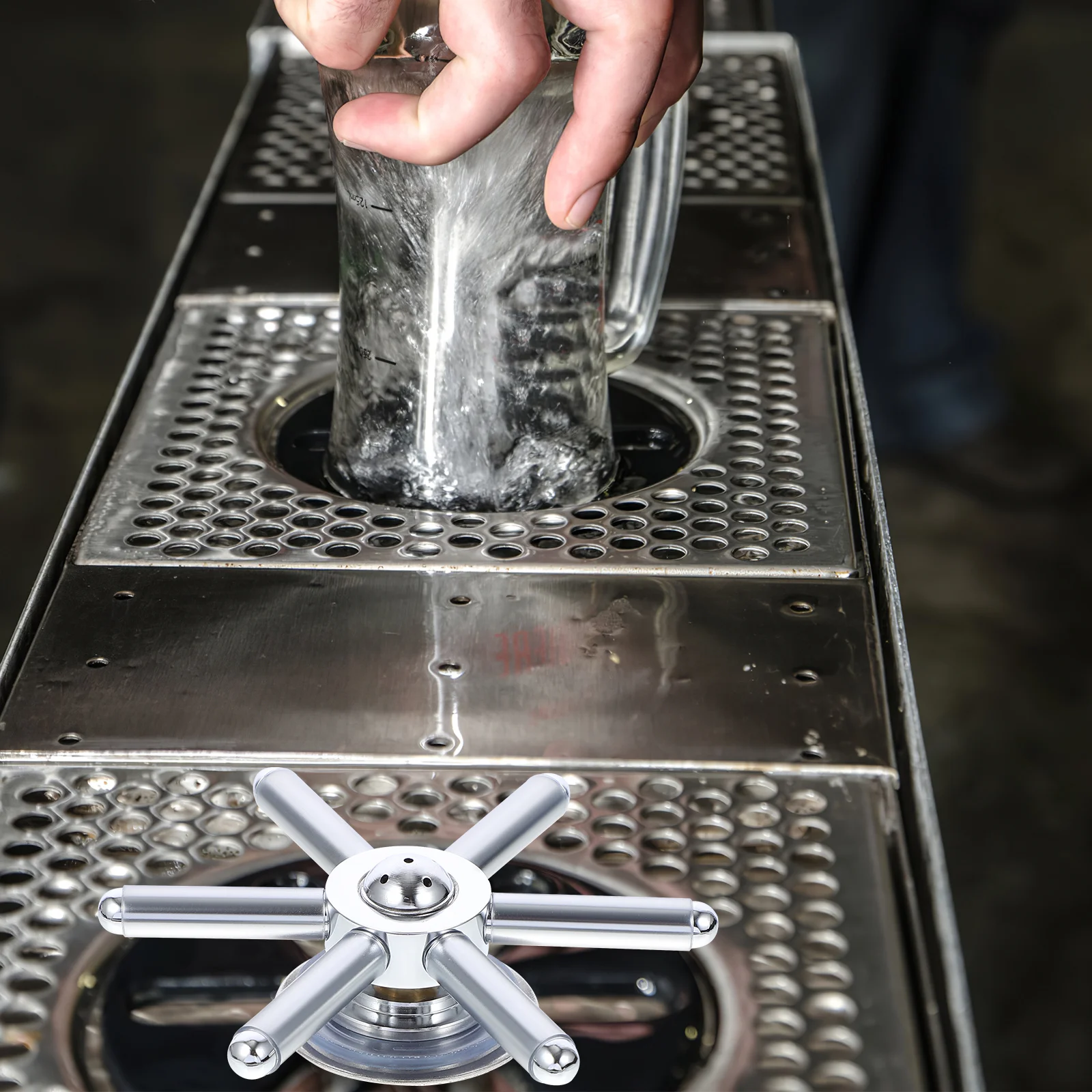 

Dish Washer Cleaner Washer Automatic Bottle Rinser Appendix Cup Stainless Steel