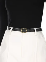womens thin belts black white leather fashion luxury designer corset high waist strap on jeans dress gift female waistband