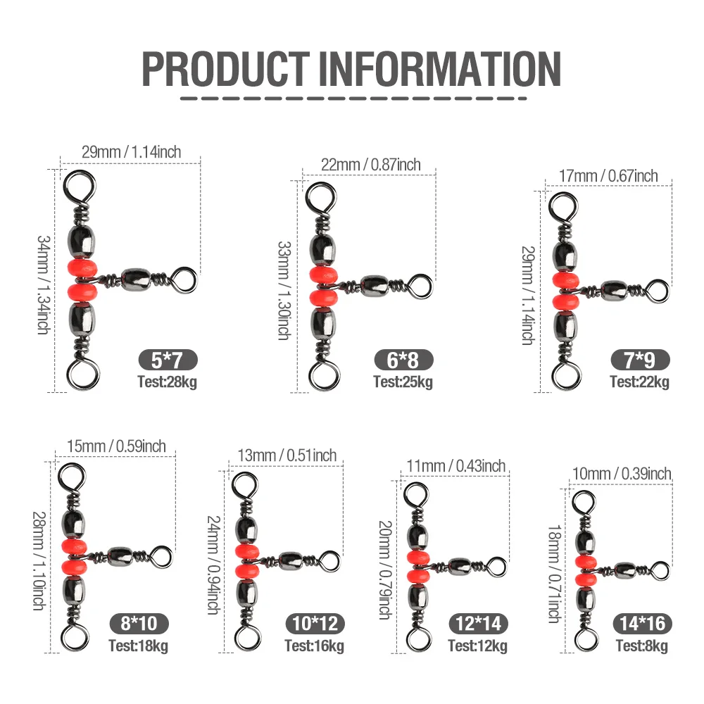 Рыболовные снасти 3-сторонний рыболовный крючок приманка тройной разъем вертлюг