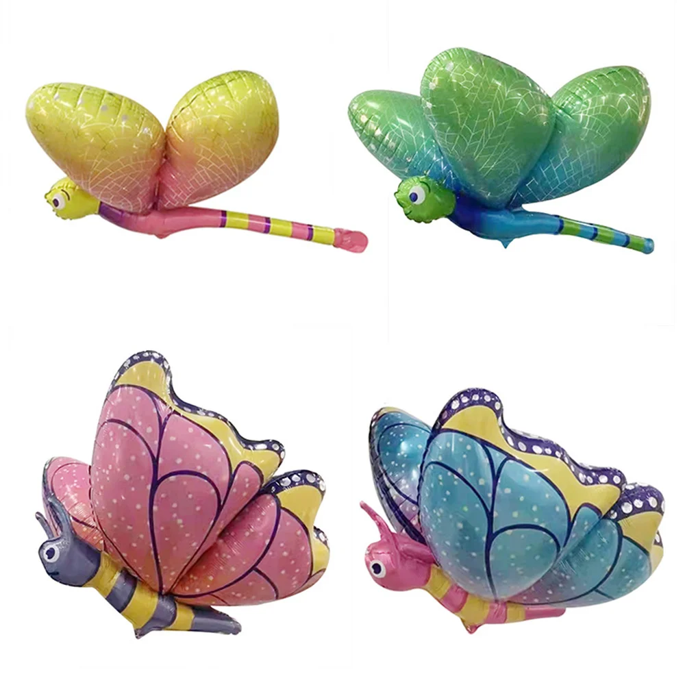 

1Pcs Jumbo Dragonfly Air Foil Balloon Butterfly Aluminum Helium Balloon Happy Birthday Party Balloon Wedding Decor Insect Ballon