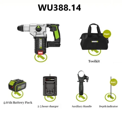 WORX WU388 Аккумуляторная ударная дрель