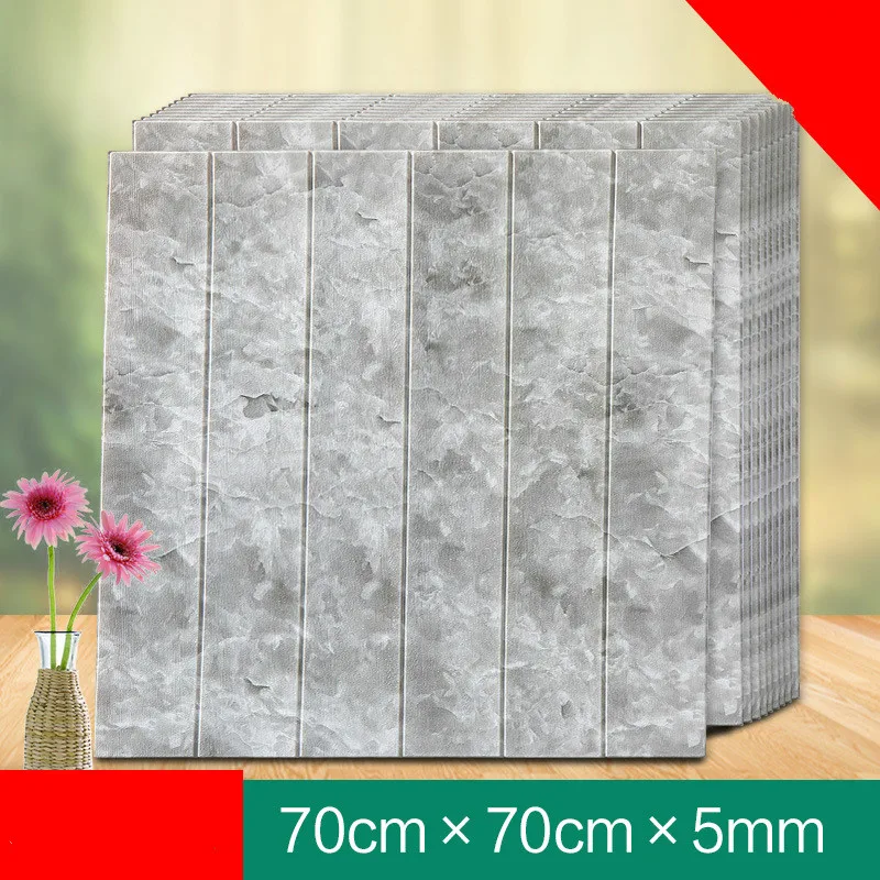 

10pcs 3D Wooden Wall Sticker Background DIY Brick Wall Stickers Waterproof Wallpaper Art Decorative Made Decals Kitchen