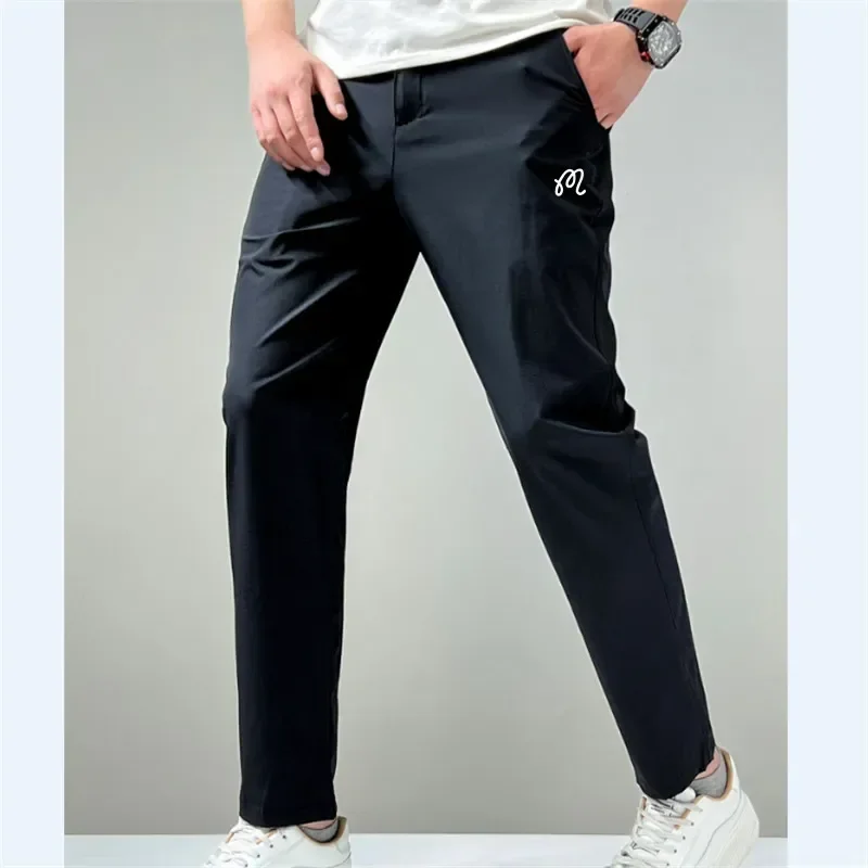 

Men's Golf Clothes Autumn Thin Golf Wear Embroidery Pants Men Lightweight Moisture Wick Golf Wear For Men Trousers Quick Drying