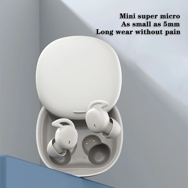

TWS Wireless Bluetooth Earphones Mini Invisible Sleep Headphones HiFi Stereo Earbuds Headsets with Microphone Sports Headphones