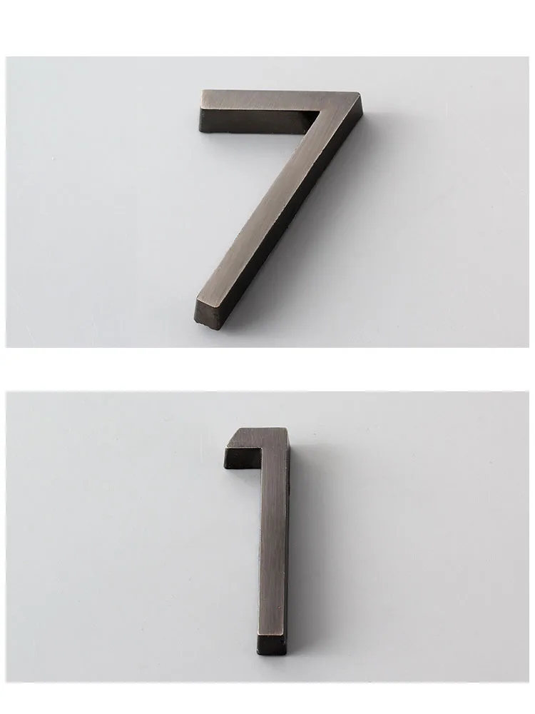 Самоклеящиеся современные дверные цифры 6 см табличка с номером дверной номер