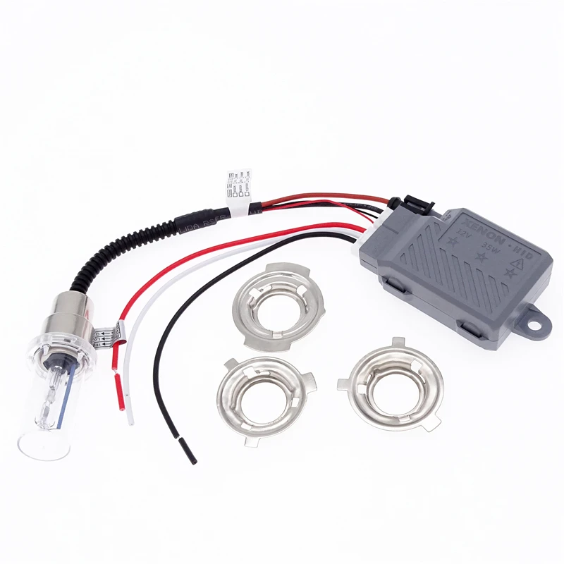 

1 Set Universal 35W Xenon Ballast Motorcycle HID Lights H4 BA20D H6 Hi/Lo 4300k 5000k 6000k 80000k Headlight Lamp Bulb