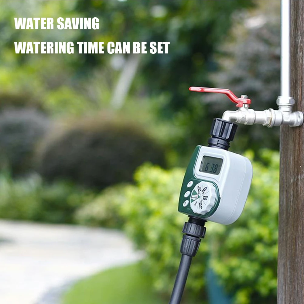 

Automatic Water Timer Digital Irrigation Machine Garden Water Timers Water Saving for Cooling Courtyard/Greenhose Humidification