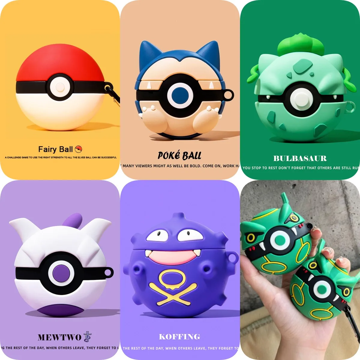For Airpods 4 Case 2024 Poke Ball Shockproof Protective Earphone Silicone Anime Cover Airpod Boys Kids Girls Funda