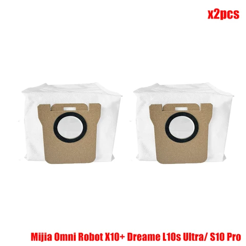 Мешки для пыли Xiaomi Mijia Omni Robot X10 + Dreame L10s Ultra/ S10 Pro, тканевые Запчасти для швабры, основная/боковая щетка, фильтр НЕРА