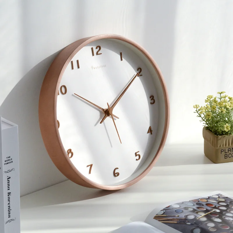 

Clock Large Wood Modern Creative Nordic Luxury Clocks Wall Home Decor Silent Watches Living Room Decoration Gift Idea