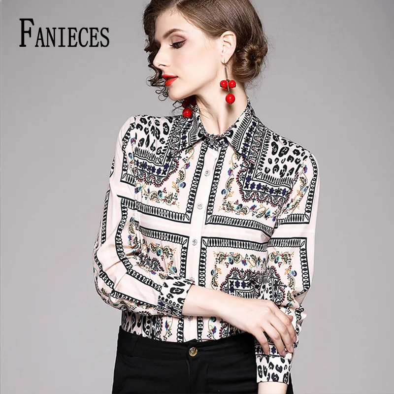 Женская Повседневная Блузка с отложным воротником элегантная Роскошная