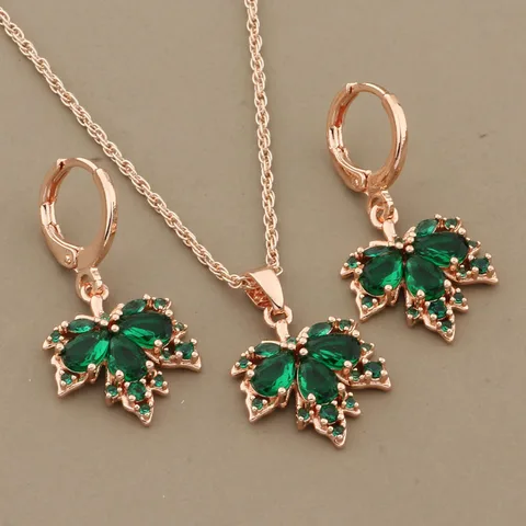 Ювелирные наборы Ирина медные серьги розового золота