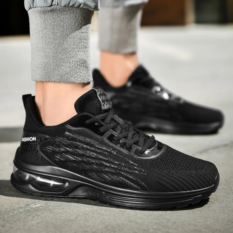 All Season Men Sneakers Breathable Casual Sport Shoes Air Cushioning Men Running Shoes Light Outdoor Male Athletic Jogging Shoes