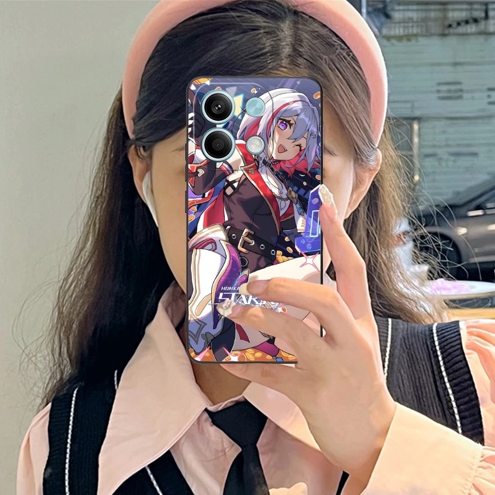 Чехол Honkai для Xiaomi Redmi Note 13 12 11 10 9 8 7 6 S A Pro Lite Plus