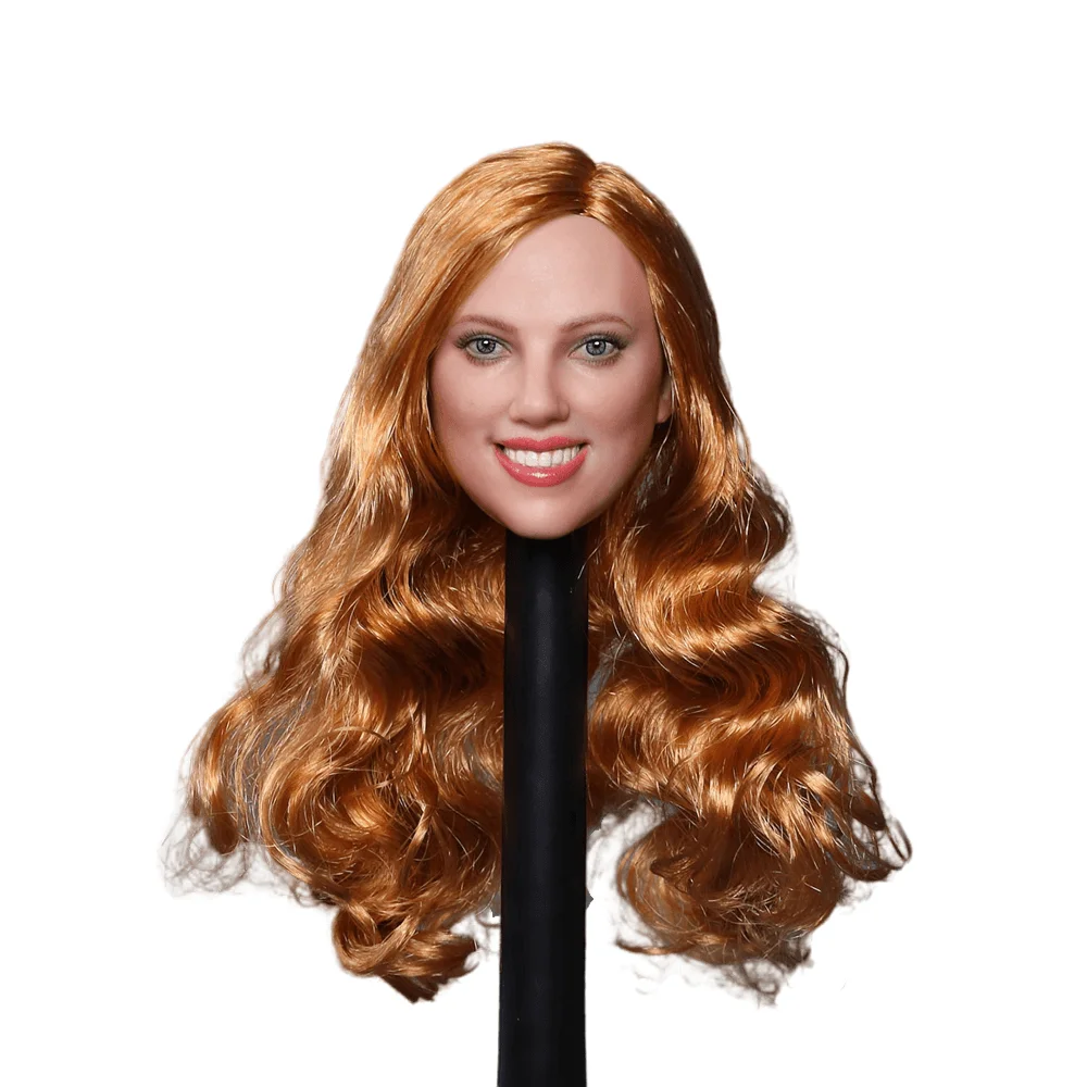 

Масштаб 1/6, резьба в виде головы GC003E, женская модель солдата, ПВХ растение, длинные волосы, вьющиеся, подходит для 12-дюймовых экшн-фигурок, кук...