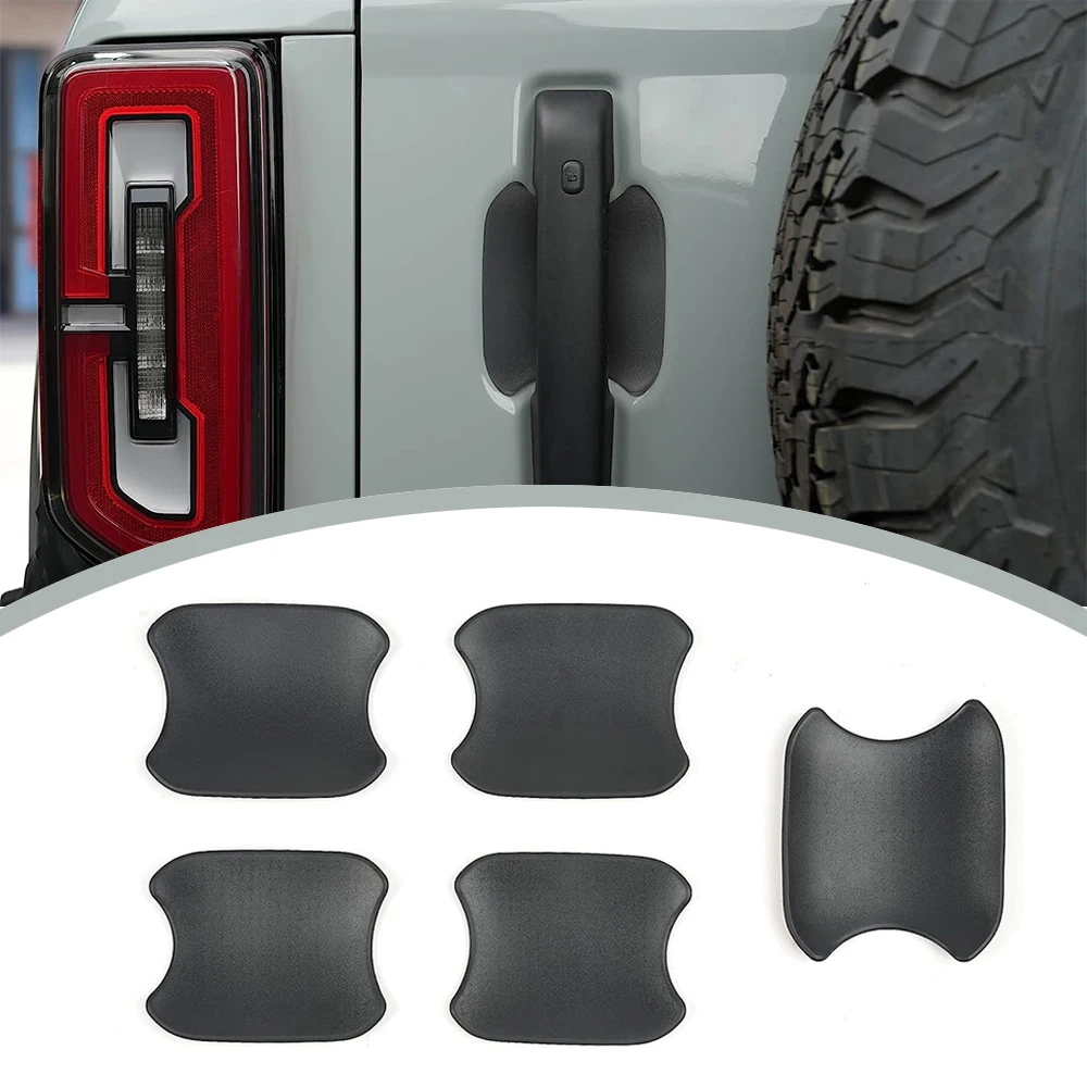 

5PCS Side Door Handle Bowls Panel Cover Trim For Ford Bronco 2021 2022 2023+ 4Doors Car Accessories Door Handle Bowl Cover