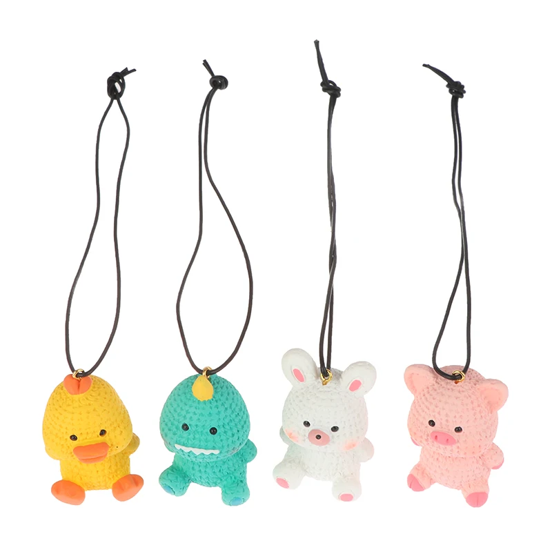 

Cute Little Animal Swing Car Accessorie Pendant Auto Rearview Mirror Pendants Birthday Gift Auto Decoraction Ornaments