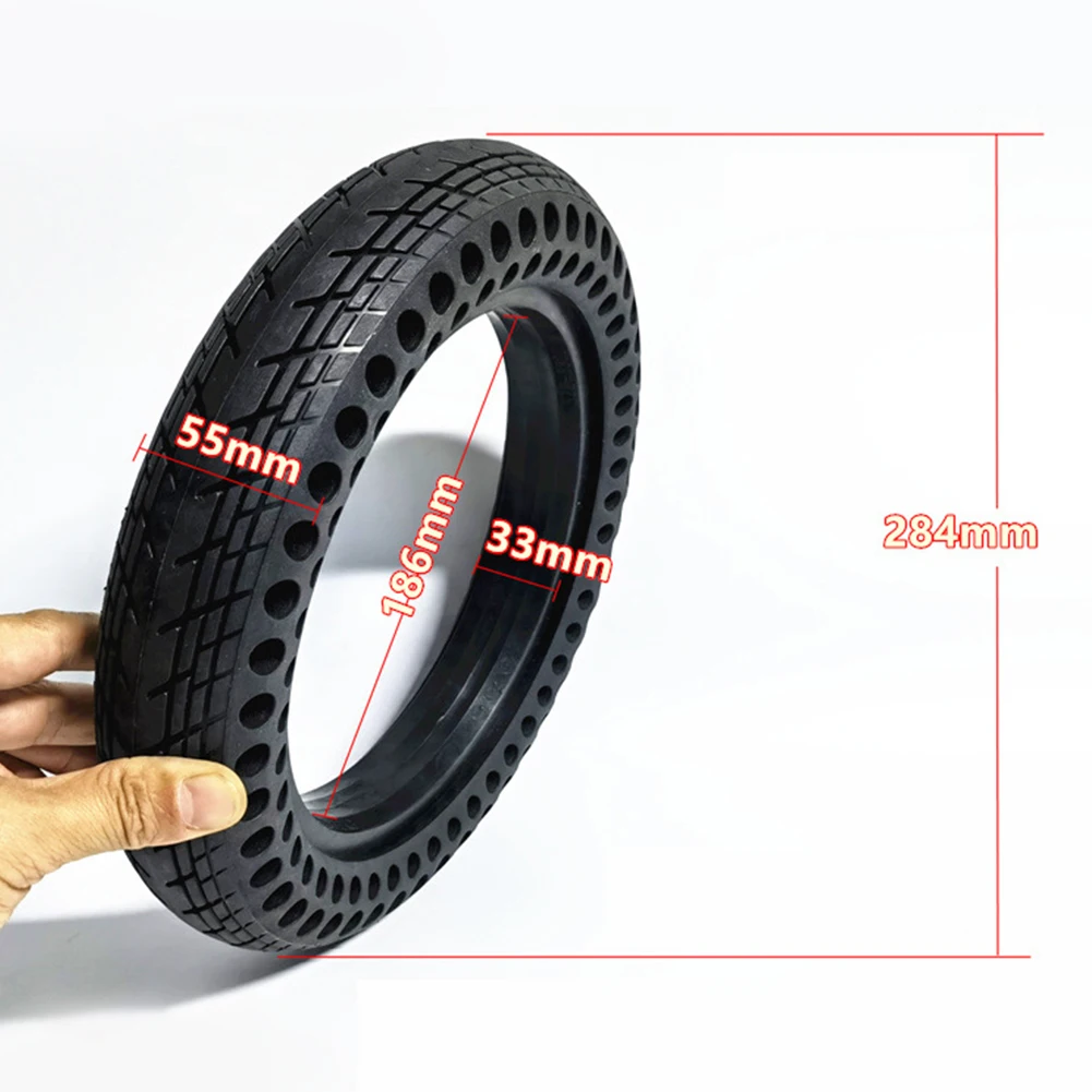 

12 Inch 12 1/2x2 1/4（57-203) Solid Tyre E-Bike Scooter 12.5x2.125 Tire Electric Bicycle Electric Bike Replacement Parts Black