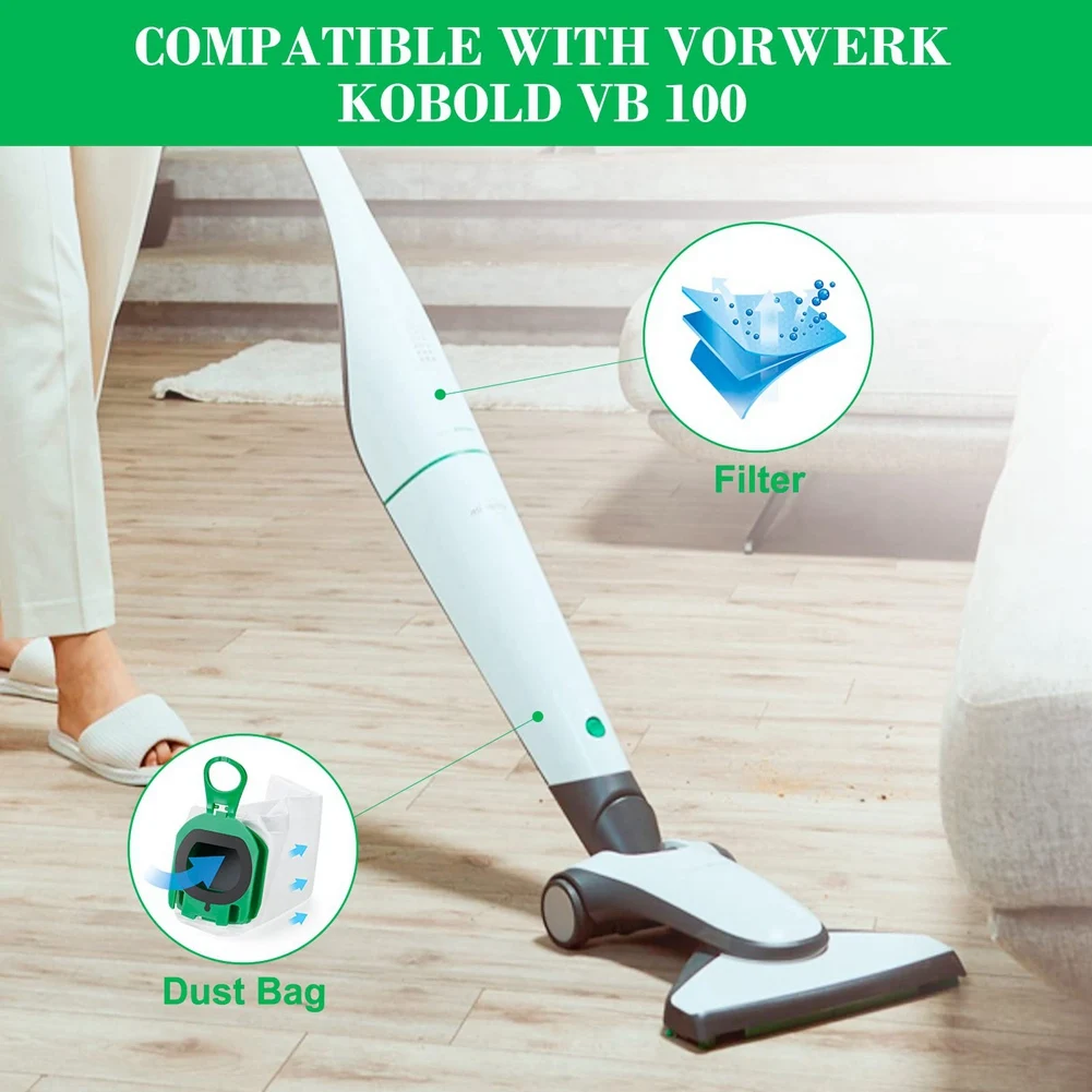 Запасные части мешок для пыли защитные фильтры двигателя Vorwerk Kobold VB100 FP100