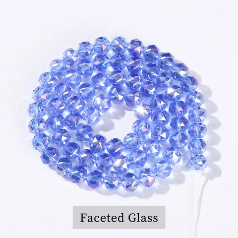 Австрийские граненые хрустальные бусины 8 мм AB цвет  buy bao ji