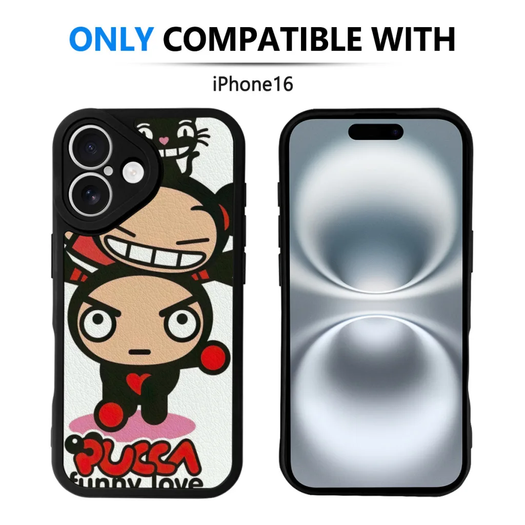 Чехол для телефона iPhone 16 Pro Max силиконовый чехол с рисунком P-Pucca Garu