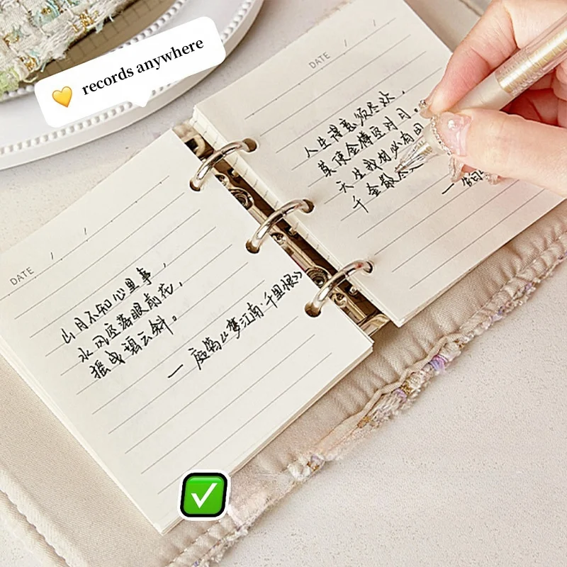 A8 мягкие тканевые обложки блокноты и журналы милые мини-фотокарточки папка для