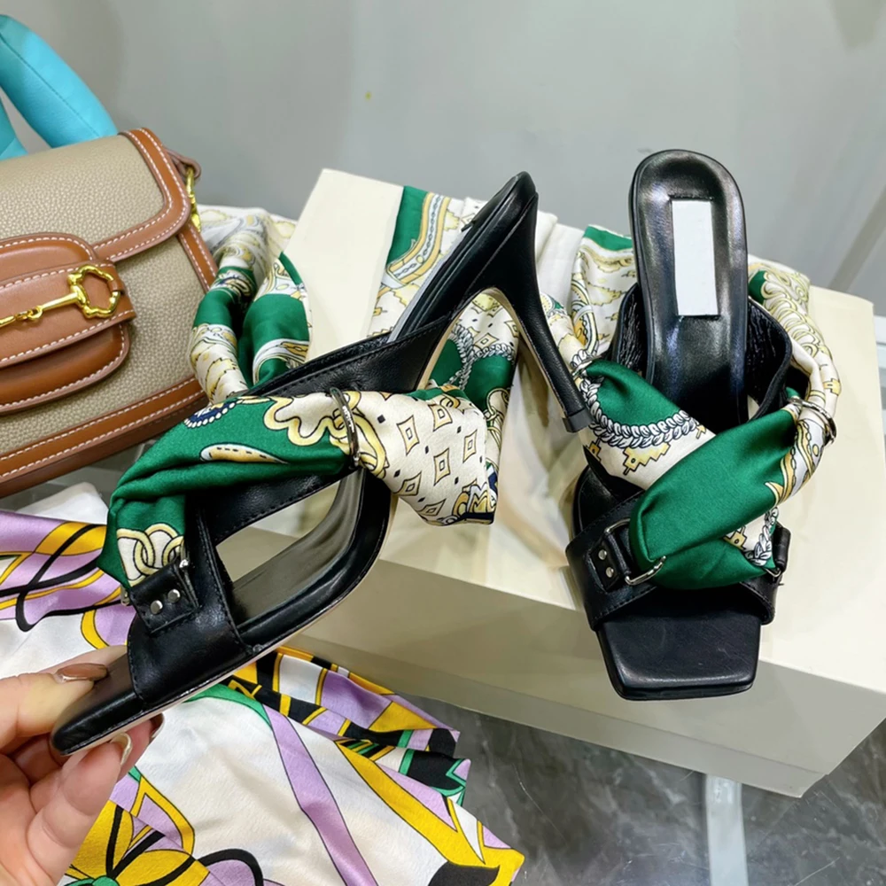 Factory Price 2022 Latest Styles Plus Size Women's Shoes Square Stiletto heels Sandals Fashion high Quality Summer |