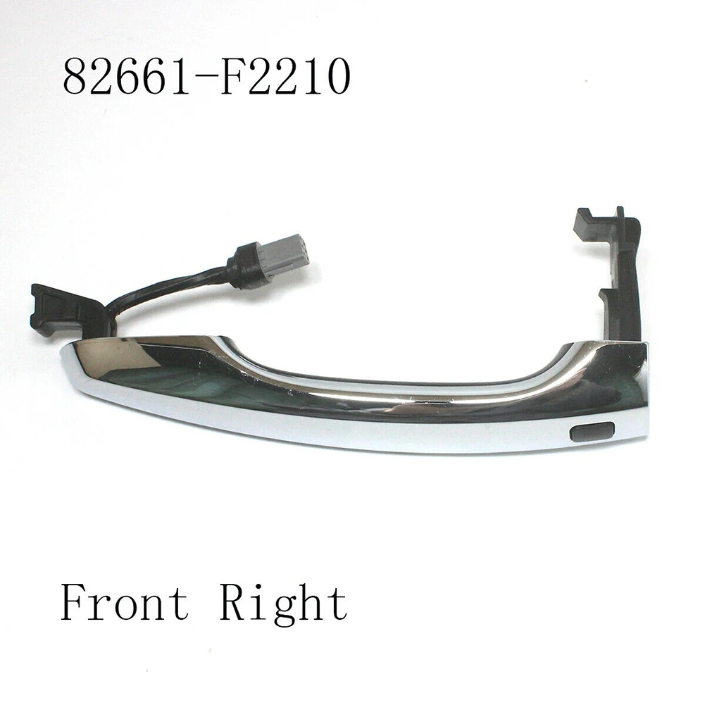 

Ручка для наружной двери автомобиля, хромированная дверная ручка, ручка для переднего ключа, надежная установка, простой правый Elantra AD 2017-2020