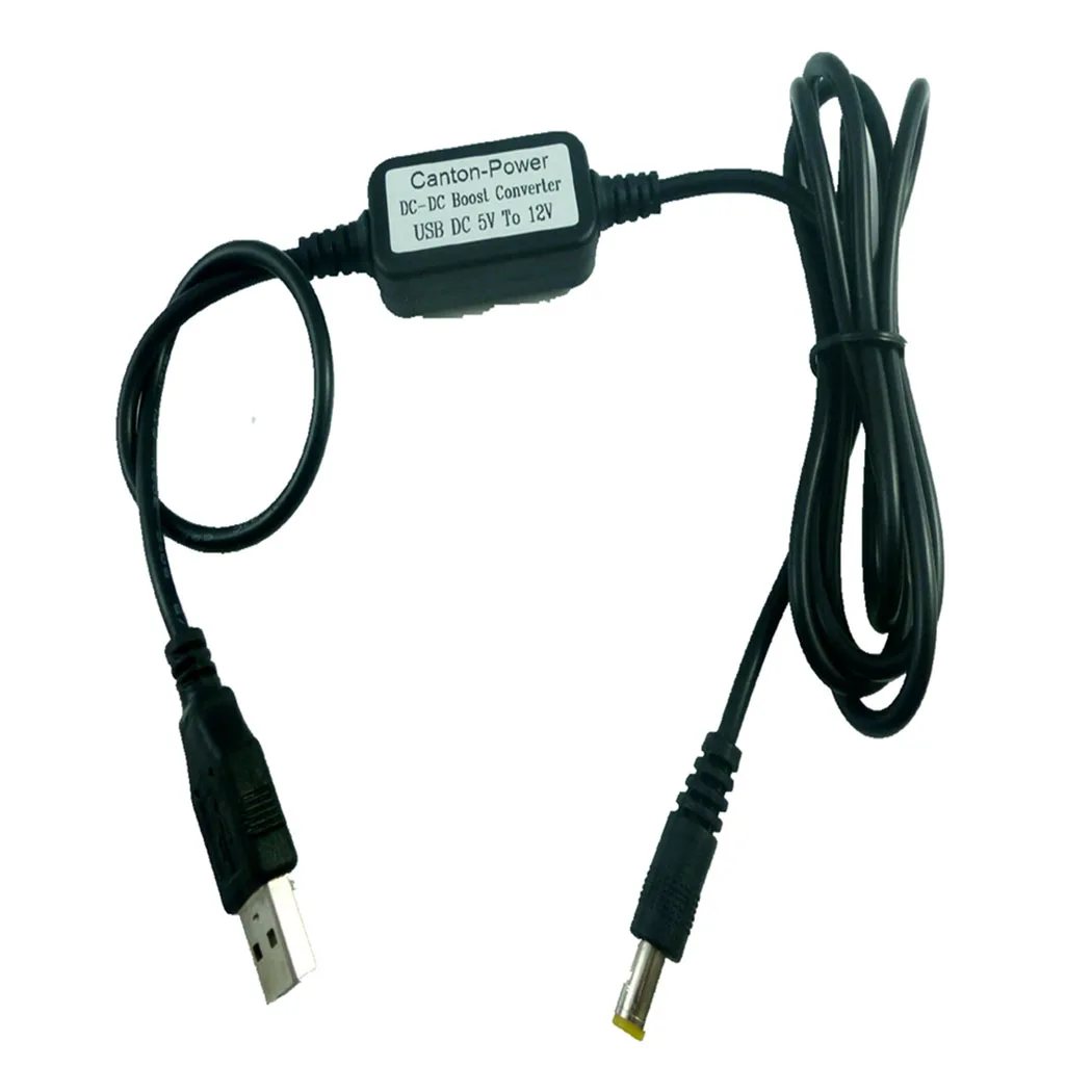 CE036 DC 5V TO 12V USB to DC 5.5*2.1mm Cable DC-DC Boost Conerter