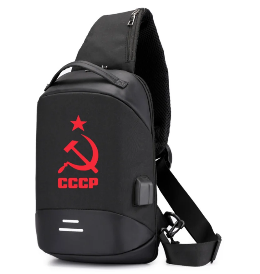 

Новый мужской рюкзак на плечо CCCP Icar с логотипом, походный нейлоновый рюкзак для кемпинга, треккинга, нагрудная Сумка-слинг