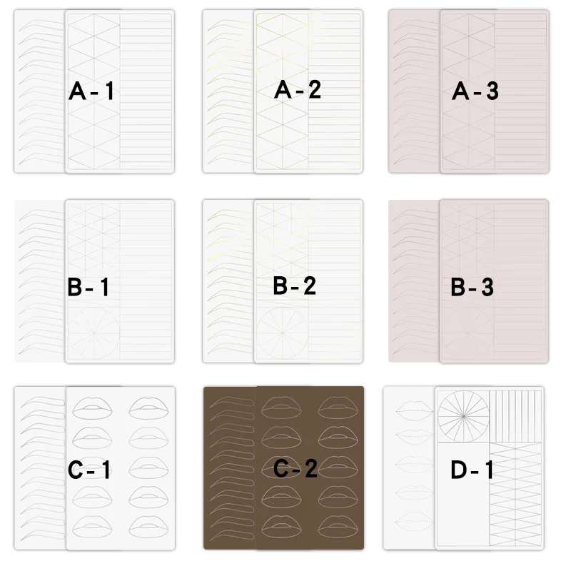 Двухсторонняя кожа для тату-практики 3D микроблейдинг Перманентный макияж