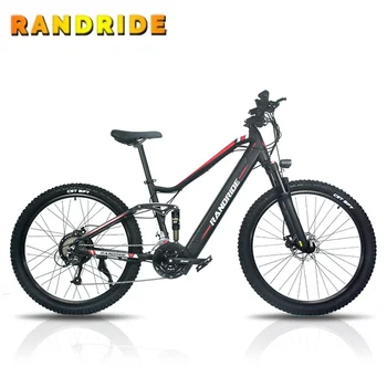 27.5inch Electric Bicycle Hydraulic brake EBike 48V 21speed Road MTB Ebike Full Suspension Electric Mountain Bike For Mens 2